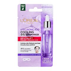 Maska na oči L'Oréal Paris Revitalift Filler HA Cooling Tissue Eye Serum-Mask 11 g
