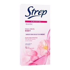 Depilační přípravek Strep Crystal Wax Strips Body Quick And Effective Normal Skin 20 ks