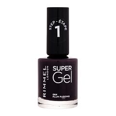 Lak na nehty Rimmel London Super Gel STEP1 12 ml 064 Plum Pudding