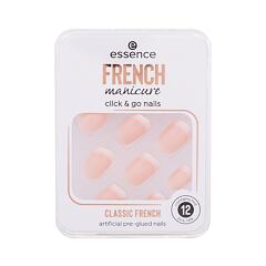 Umělé nehty Essence French Manicure Click & Go Nails 12 ks 01 Classic French