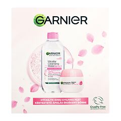 Denní pleťový krém Garnier Skin Naturals Rose Cream Gift Set 50 ml Kazeta