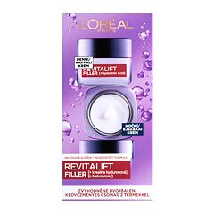 Denní pleťový krém L'Oréal Paris Revitalift Filler HA Duo Set 50 ml Kazeta