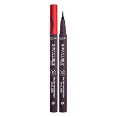 Oční linka L'Oréal Paris Infaillible Grip 36H Micro-Fine Brush Eye Liner 0,4 g 04 Dew Berry
