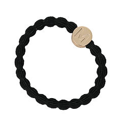Gumička na vlasy By Eloise London Letter Charms Gold M 1 ks Black