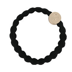 Gumička na vlasy By Eloise London Letter Charms Gold O 1 ks Black