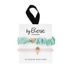 Gumička na vlasy By Eloise London Bangle Set Mint & Strawberry 1 ks