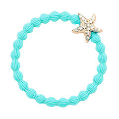 Gumička na vlasy By Eloise London Bling Charms Starfish Turquoise 1 ks Turquoise