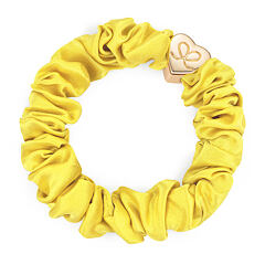 Gumička na vlasy By Eloise London Silk Scrunchie Gold Heart Mellow Yellow 1 ks Mellow Yellow