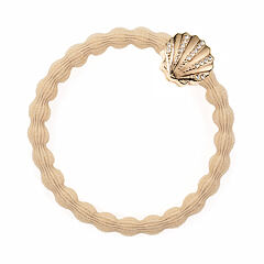 Gumička na vlasy By Eloise London Bling Charms Seashell 1 ks Sand