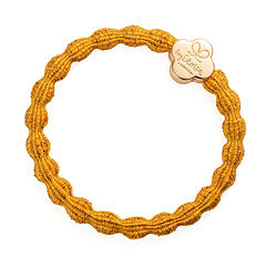 Gumička na vlasy By Eloise London Metallic Gold Quatrefoil 1 ks Turmeric Yellow