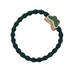 Gumička na vlasy By Eloise London Enamel Gold Butterfly 1 ks Bottle Green