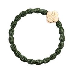 Gumička na vlasy By Eloise London Metallic Gold Quatrefoil 1 ks Chive Green