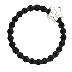 Gumička na vlasy By Eloise London Silver Star 1 ks Black
