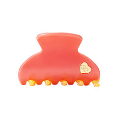 Spona do vlasů By Eloise London Medium Hair Claw Gold Heart 1 ks Coral Sunset