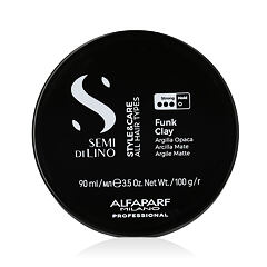 Pro definici a tvar vlasů ALFAPARF MILANO Semi Di Lino Style & Care Funk Clay 90 ml