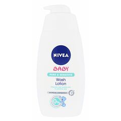 Čisticí gel Nivea Baby Pure & Sensitive Wash Lotion 500 ml