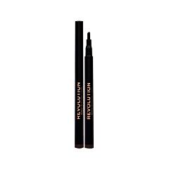 Tužka na obočí Makeup Revolution London Micro Brow Pen 1 ml Medium Brown