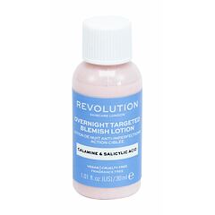 Lokální péče Revolution Skincare Overnight Targeted Blemish Lotion Calamine & Salicid Acid 30 ml
