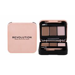 Set a paletka na obočí Makeup Revolution London Brow Sculpt Kit 2,2 g Brown