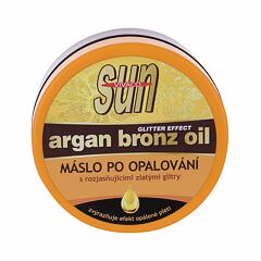 Přípravek po opalování Vivaco Sun Argan Bronz Oil Glitter Aftersun Butter 200 ml