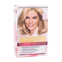 Barva na vlasy L'Oréal Paris Excellence Creme Triple Protection 48 ml 9,1 Natural Light Ash Blonde
