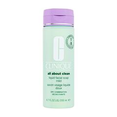 Čisticí mýdlo Clinique All About Clean Liquid Facial Soap Mild 200 ml