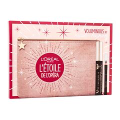Řasenka L'Oréal Paris Voluminous Kit 7,5 ml Extra-Black Kazeta
