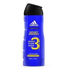 Sprchový gel Adidas 3in1 Sport Energy 400 ml