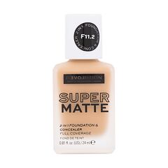 Make-up Revolution Relove Super Matte 2 in 1 Foundation & Concealer 24 ml F11.2