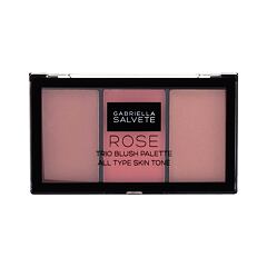 Tvářenka Gabriella Salvete Trio Blush Palette 15 g 02 Rose poškozená krabička