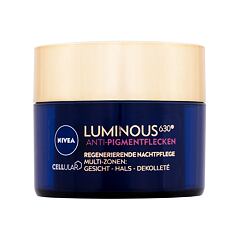 Noční pleťový krém Nivea Cellular Luminous 630 Antispot Night Complexion Repair 50 ml