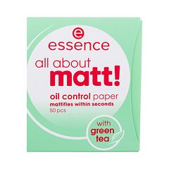 Čisticí ubrousky Essence All About Matt! Oil Control Paper 50 ks