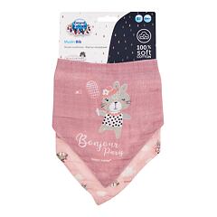 Bryndák Canpol babies Bonjour Paris Muslin Bib Pink 2 ks