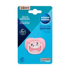Dudlík Canpol babies Exotic Animals Silicone Soother Panda 18m+ 1 ks