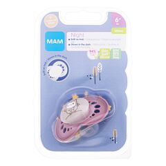 Dudlík MAM Night Silicone Pacifier 6m+ Owl 1 ks