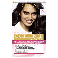Barva na vlasy L'Oréal Paris Excellence Creme Triple Protection 48 ml 200 Black-Brown