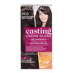 Barva na vlasy L'Oréal Paris Casting Creme Gloss 48 ml 3102 Iced Espresso poškozená krabička