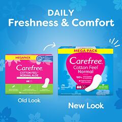 Slipová vložka Carefree Cotton Feel Normal Aloe Vera 76 ks