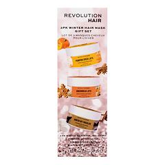 Maska na vlasy Revolution Haircare London Winter Hair Mask Gift Set 50 ml poškozená krabička Kazeta