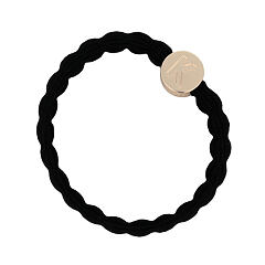 Gumička na vlasy By Eloise London Letter Charms Gold K 1 ks Black