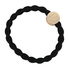 Gumička na vlasy By Eloise London Letter Charms Gold P 1 ks Black