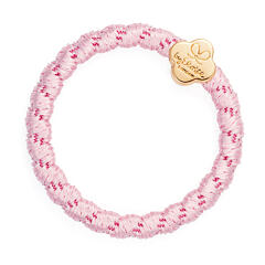 Gumička na vlasy By Eloise London Woven Gold Quatrefoil 1 ks Soft Pink