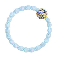 Gumička na vlasy By Eloise London Bling Charms Disco Ball 1 ks Sky Blue