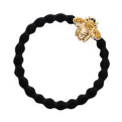 Gumička na vlasy By Eloise London Bling Charms Bee 1 ks Black