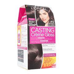Barva na vlasy L'Oréal Paris Casting Creme Gloss 48 ml 412 Iced Cocoa