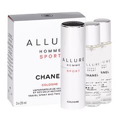 Kolínská voda Chanel Allure Homme Sport Cologne Twist and Spray 3x20 ml