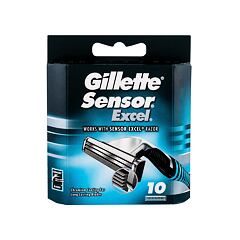 Náhradní břit Gillette Sensor  Excel 10 ks poškozená krabička