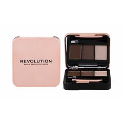 Set a paletka na obočí Makeup Revolution London Brow Sculpt Kit 2,2 g Medium Brown