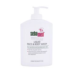 Tekuté mýdlo SebaMed Sensitive Skin Face & Body Wash 300 ml poškozená krabička