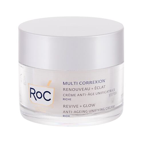 Denní pleťový krém RoC Multi Correxion Revive + Glow Anti-Ageing Unifying Cream 50 ml poškozená krabička
